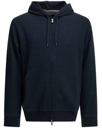 Brunello Cucinelli - Cashmere And Cotton Zip-Up Sweatshirt - Lyst
