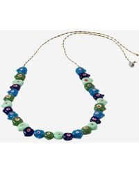 Sorbet Island - Heart Shaped Glass Bead Necklace - Lyst