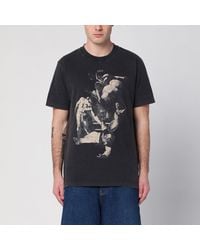 Off-White c/o Virgil Abloh - Washed T-Shirt With Logo Print - Lyst