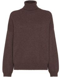 Brunello Cucinelli - Cashmere Turtleneck Sweater - Lyst