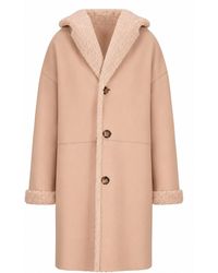 LA ROSE - Cappotto Corto Montone - Lyst