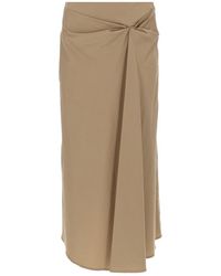 Max Mara - Gonna Midi Drappeggiata - Lyst