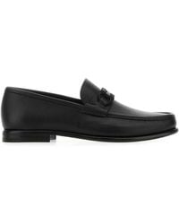Ferragamo - Gancini Crown Bit Leather Loafers - Lyst