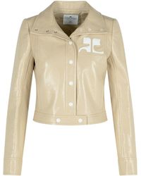 Courreges - 'reedition' Ivoorkatoen Mix Jas - Lyst