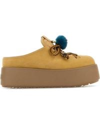 Fendi - Nubuck Apres Chic Mules - Lyst