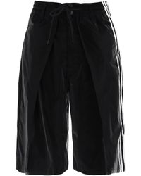 Y-3 - Pantalones cortos de nylon bermudas brillantes - Lyst