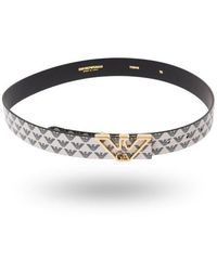 Emporio Armani - Gürtel Weiß - Lyst