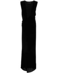 Valentino Garavani - Velvet Long Dress - Lyst