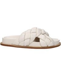 Fabiana Filippi - Frauen 's Hausschuhe und Hufe Leder beige/Elfenbein - Lyst