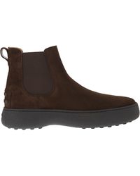 Tod's - Woot di Chelsea W. G. in pelle scamosciata in pelle scamosciata - Lyst