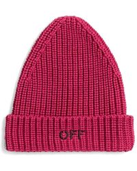 Off-White c/o Virgil Abloh - Cappello Beanie Con Logo - Lyst