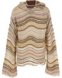 VITELLI - 'Peacock Monster' Maglione Con Cappuccio - Lyst