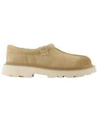 UGG - M Tasman Lug Mules Lederen Beige - Lyst