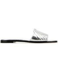 McQueen - Leather Slippers - Lyst