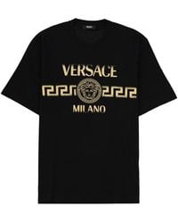 Versace - Logo Crew Neck T-Shirt - Lyst
