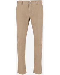 Jacob Cohen - Stretch Cotton Blend Pants - Lyst