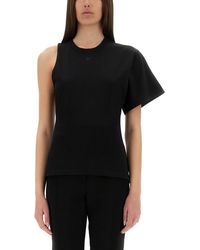 Courreges - Courteles One épaule T-shirt à la plongée - Lyst