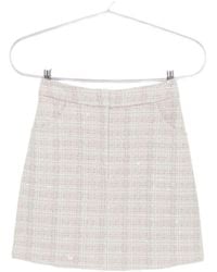 Emporio Armani - Minigonna A Quadri Con Paillettes - Lyst