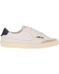 Autry - Windscape Low Leather Trainers With Suede Inserts - Lyst