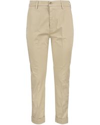 Dondup - Erin Slim Cotton Trousers - Lyst