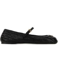 Prada - Leather Ballet Flats - Lyst