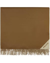 Prada - Camel Cashmere Blanket - Lyst