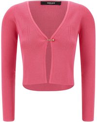 Versace - Cardigan «Pin de sécurité» - Lyst