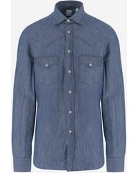 Finamore 1925 - Cotton And Linen Shirt - Lyst