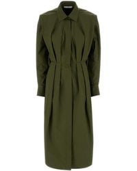 Givenchy - Khaki Poplin Shirt Dress - Lyst