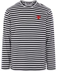 COMME DES GARÇONS PLAY - U T-Shirt Emblem Knit - Lyst