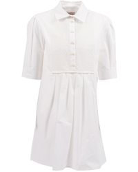 Moncler - Witte Jurk - Lyst