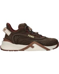 Fendi - Flow Sneakers Suede - Lyst