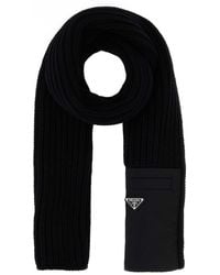 Prada - Wool Scarf - Lyst