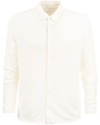 Majestic - Long Sleeved Linen Shirt - Lyst