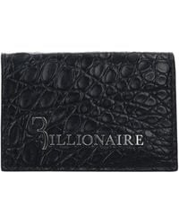 Billionaire - Portadocumenti Uomo Caiman Crocodilus Blu/Argento - Lyst