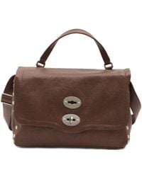 Zanellato - Postina Tabacco Leren Babyhandtas - Lyst