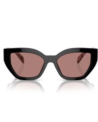 Prada - Zonnebril Pra09 S 12 O10 D Zwart/lichtbruin Unisex - Lyst