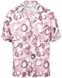 Tagliatore - Overhemden Wit+roze - Lyst