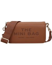 Marc Jacobs - Borse A Tracolla The Mini Bag Donna Pelle Marrone/Olio Di Argan - Lyst