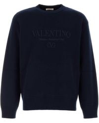 Valentino Garavani - Dark Wool Sweater - Lyst