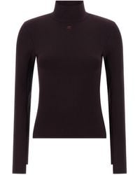Courreges - Courreves Interlock Viskose -Pullover - Lyst