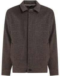 Vince - Houndstooth Overshirt Jacket - Lyst