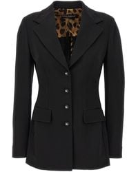 Dolce & Gabbana - Single-Breasted Turlington Blazer - Lyst