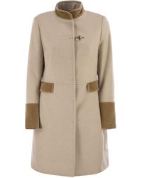 Fay - Wol Stoffen Jas - Lyst