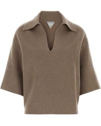 Bottega Veneta - Mw Compact Cashmere Ss Polo - Lyst