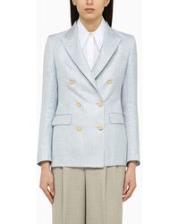 Tagliatore - Light Linen Double Breasted Jacket - Lyst