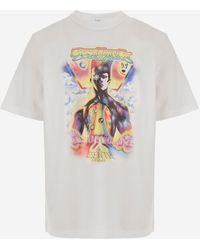 CASABLANCA - Cotton T Shirt With Logo - Lyst