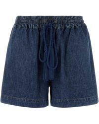 Valentino Garavani - Short Denim - Lyst