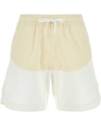 Herno - Two-Tone Stretch Cotton Blend And Nylon Shorts - Lyst