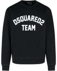DSquared² - Zwart Katoen Sweatshirt - Lyst